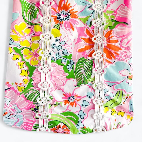 Lilly Pulitzer X Target Sleeveless Summer Shift Dress Lace Girls 10-12 L Pink - Picture 5 of 9